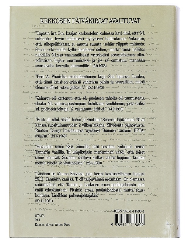 Kriisien aika Urho Kekkonen 1956-1962 - Juhani Suomi - Elämäkerrat ja muistelmat - 10105446078 - 1