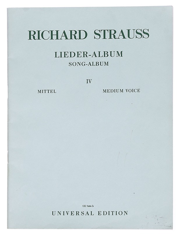 Richard Strauss Lieder-Album Song-Album IV - Harrastekirjat - 10105446113 - 0