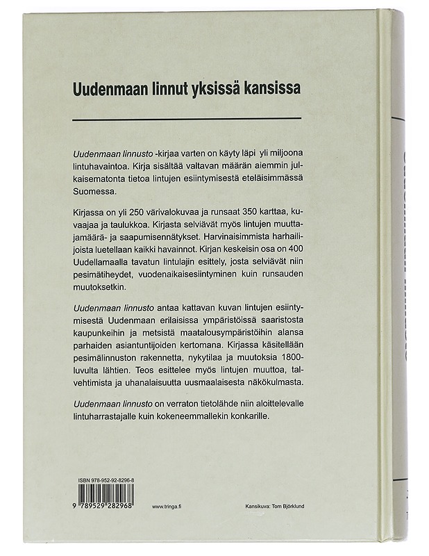 Uudenmaan linnusto - Solonen, Tapio - Tietokirjat ja oppaat - 10105446167 - 1