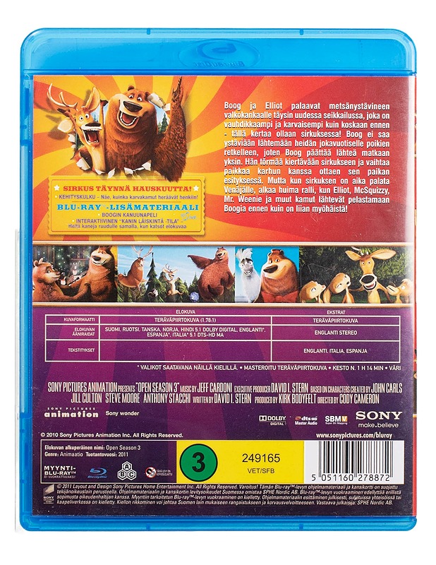 Karvakamut 3: Sirkuskaverit - Blu-ray - Blu-ray-levyt - 10105446169 - 1