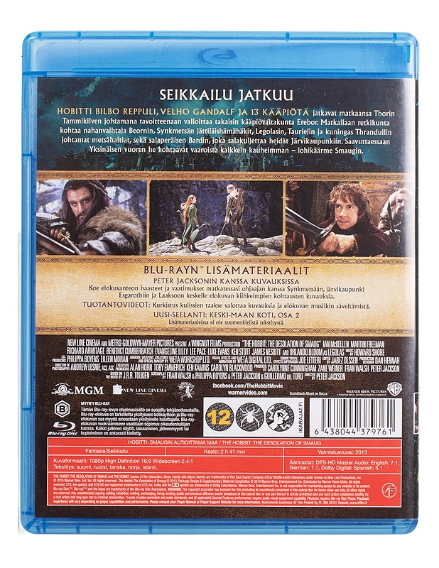 Hobitti: Smaugin Autioittama Maa - Blu-ray - Blu-ray-levyt - 10105446183 - 1