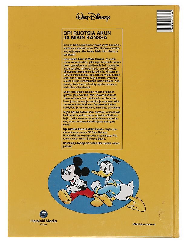 Opi ruotsia Akun ja Mikin kanssa - Disney, Walt - Tietokirjat ja oppaat - 10105446193 - 1