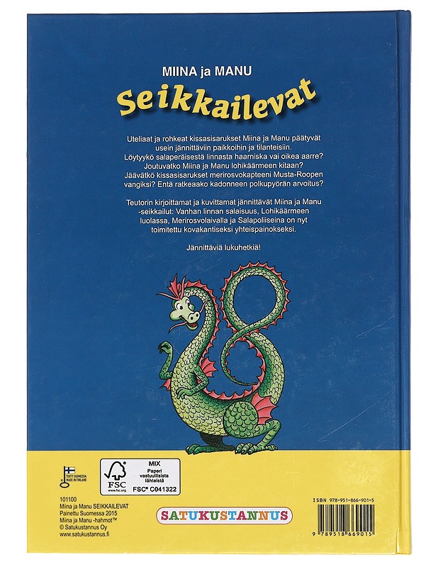 Miina ja Manu seikkailevat - Teutori - Lastenkirjat - 10105446217 - 1