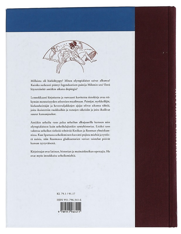 Antiikin urheilu : Olympian kentiltä Rooman areenoille - Koski, Sami - Historiakirjat - 10105446229 - 1