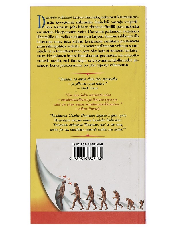 Darwinin palkinnot : evoluutio käytännössä - Northcutt, Wendy - Tietokirjat ja oppaat - 10105446242 - 1