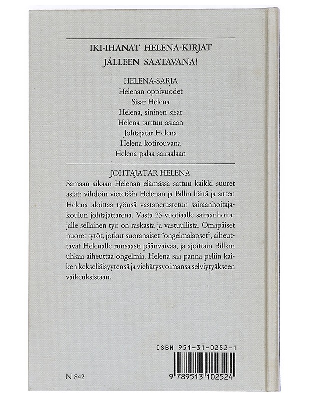 Johtajatar Helena - Boylston, Helen D. - Nuorten kirjat - 10105446253 - 1