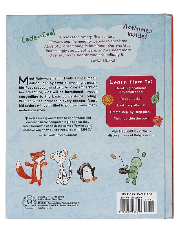 Hello Ruby : adventures in coding - Liukas, Linda - Lastenkirjat - 10105446262 - 1