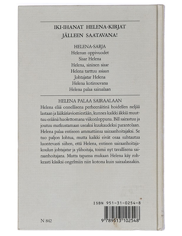 Helena palaa sairaalaan - Boylston, Helen D. - Lastenkirjat - 10105446267 - 1