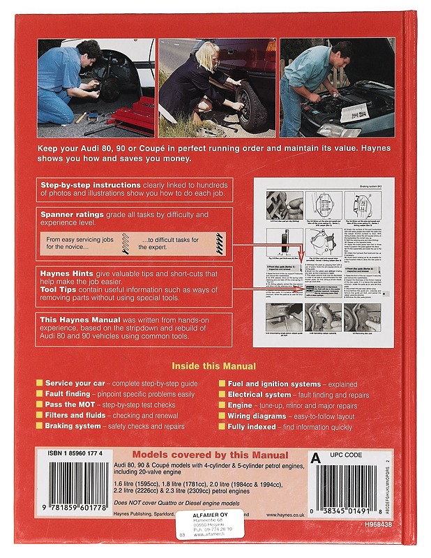 Audi 80, 90 and Coupé - Legg, A. K. - Tietokirjat ja oppaat - 10105446274 - 1