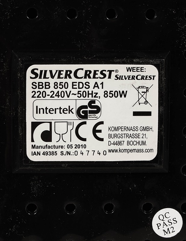 SILVERCREST SBB 850 EDS A1 leipäkone - Kodinkoneet - 10105446299 - 3
