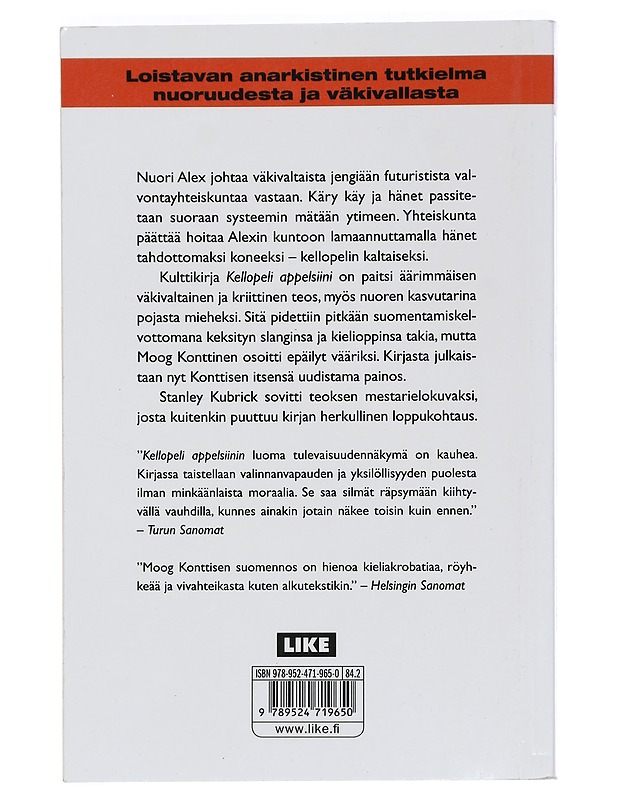 Kellopeliappelsiini - Burgess, Anthony - Fantasia- ja scifi - 10105446309 - 1