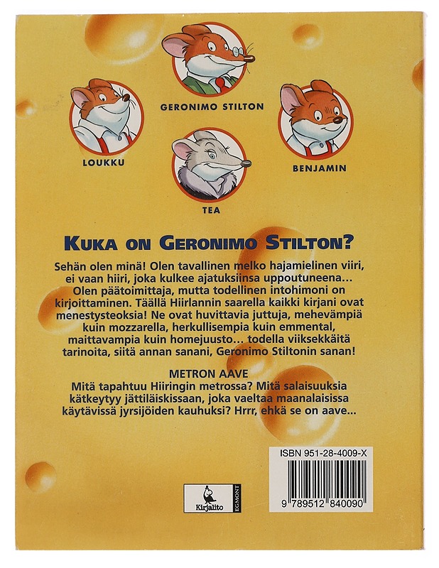 Metron aave - Stilton, Geronimo - Lastenkirjat - 10105446318 - 1