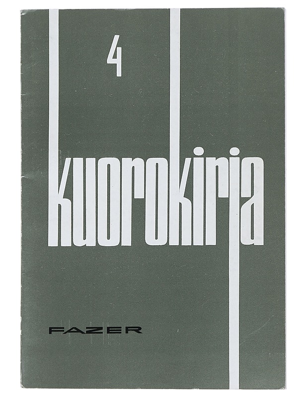 Kuorokirja 4 : sekakuorolauluja seitsemältä vuosisadalta - Sipilä, Eero ; Pukkila, Jorma - Tietokirjat ja oppaat - 10105446395 - 0