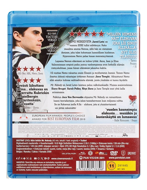 MR. Nobody - Blu-Ray - Blu-ray-levyt - 10105446452 - 1