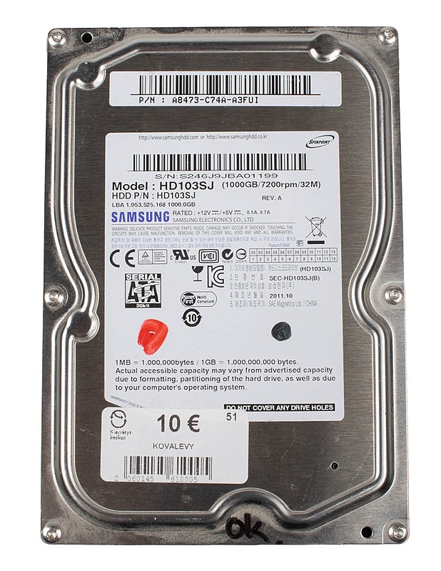 SAMSUNG HD103SJ kovalevy - Tietokoneet - 10105446453 - 0