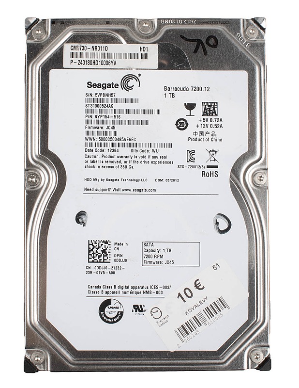 SEAGATE Barracuda ST31000524AS kovalevy - Tietokoneet - 10105446457 - 0