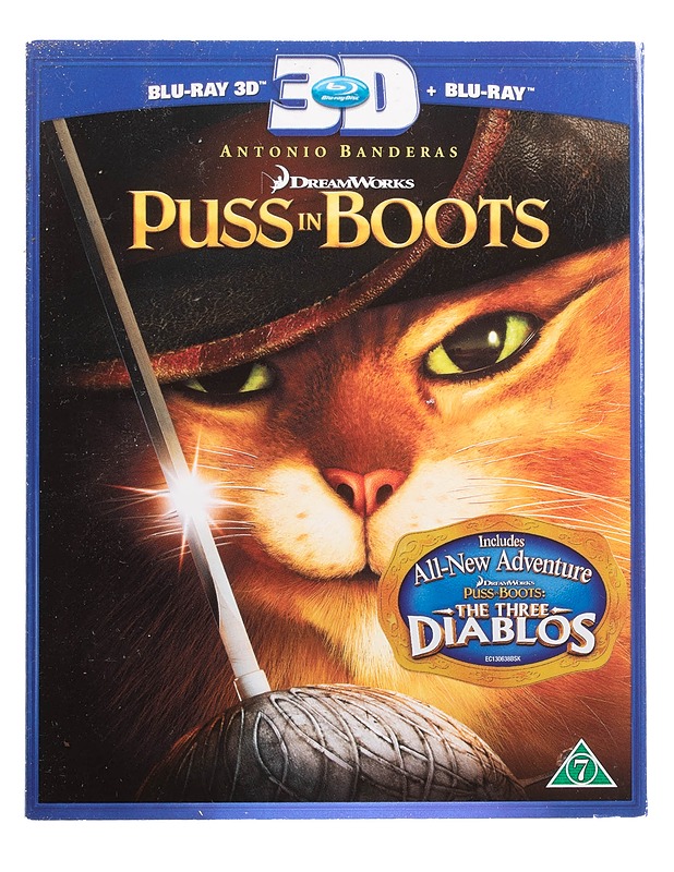 Puss In Boots - Blu-ray - Blu-ray-levyt - 10105446481 - 0