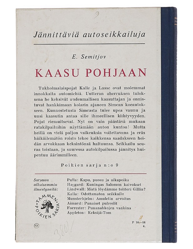 Kaasu pohjaan - Eugen Semitjov - Lastenkirjat - 10105446515 - 1