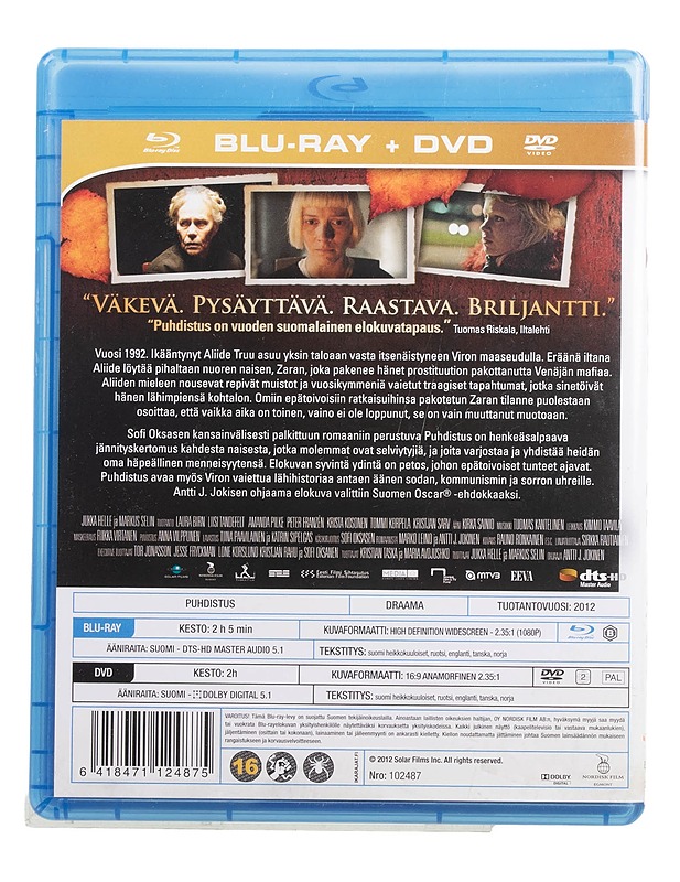 Puhdistus - Blu-Ray + DVD - Blu-ray-levyt - 10105446517 - 1