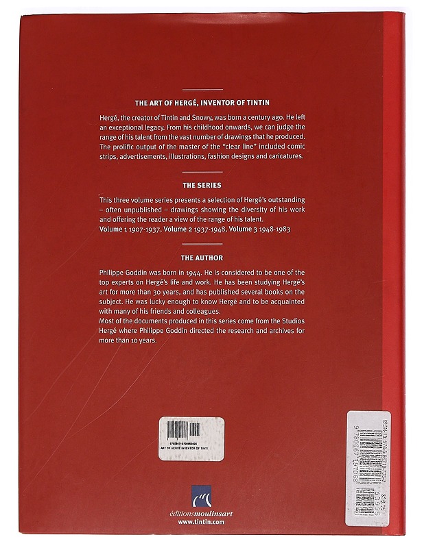 The Art of Herge: Inventor of Tintin, Volume 1, 1907-1937 - Goddin, Phillipe  - Sarjakuvat - 10105446557 - 1