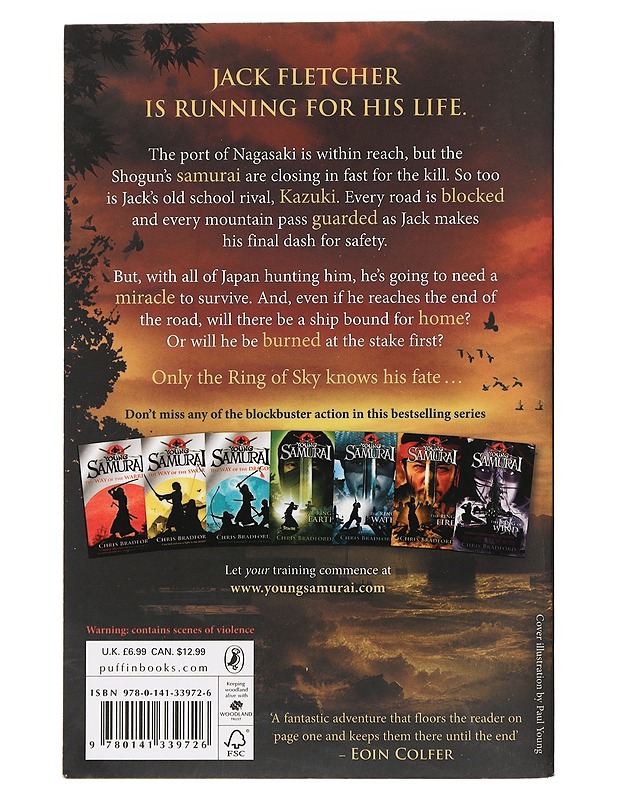 The ring of sky - Chris Bradford - Nuorten kirjat - 10105446559 - 1