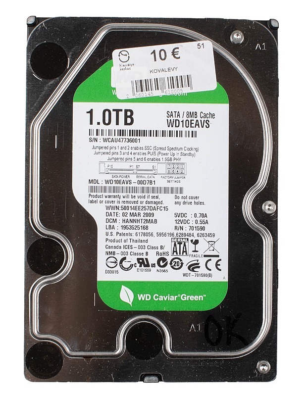 WESTERN DIGITAL WD10EAVS kovalevy - Tietokoneet - 10105446563 - 0