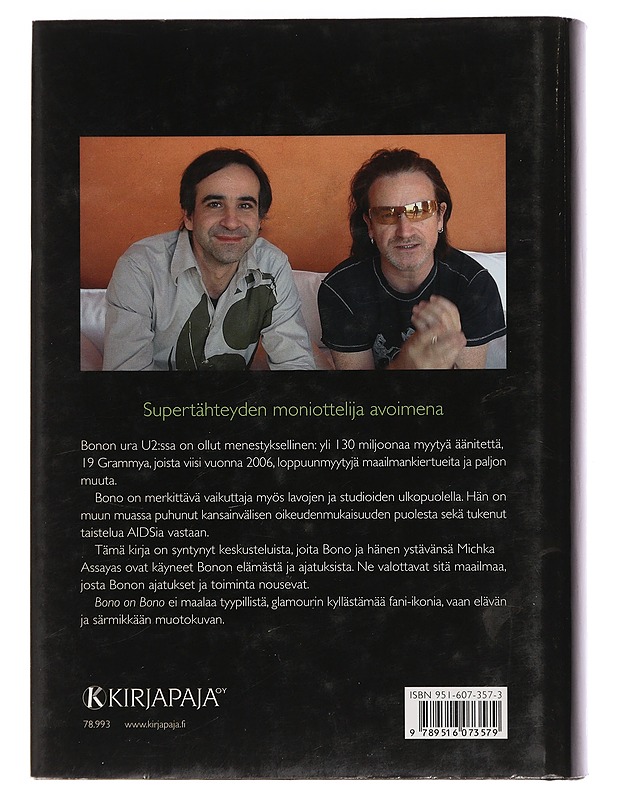 Bono on Bono - Bono - Elämäkerrat ja muistelmat - 10105446640 - 1