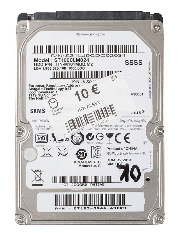 SAMSUNG ST1000LM024 kiintolevy - Tietokoneet - 10105446776 - 0