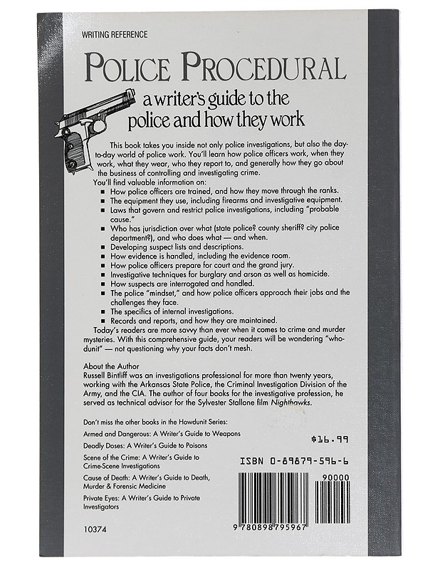 Police Procedural : a writer's guide to the police and how they work - Bintliff, Russell - Tietokirjat ja oppaat - 10105446809 - 1