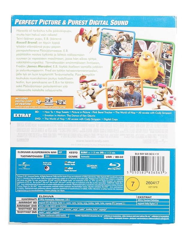 Hop - Blu-ray + DVD - Blu-ray-levyt - 10105446814 - 1