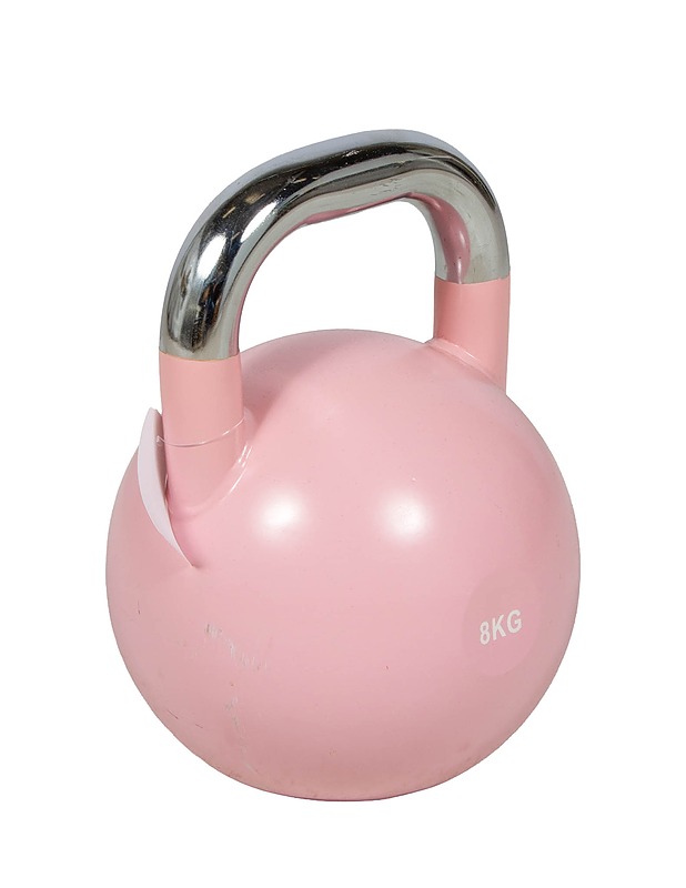 Roosanvärinen kahvakuula, 8 kg - Kuntoilu - 10105446840 - 0