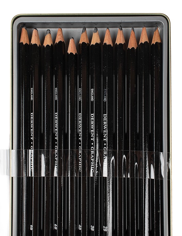 DERWENT Graphic Soft puukyniä peltirasiassa - Askartelu - 10105446876 - 2