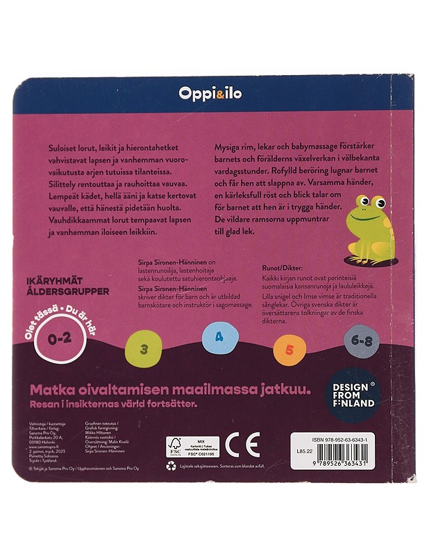 Kis, kis, kissanpentu : silittelysanoja vauvalle - Sironen-Hänninen, Sirpa - Lastenkirjat - 10105446887 - 1