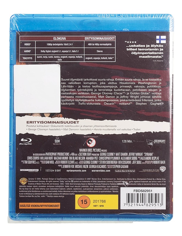 Syriana - Blu-Ray - Blu-ray-levyt - 10105446936 - 1