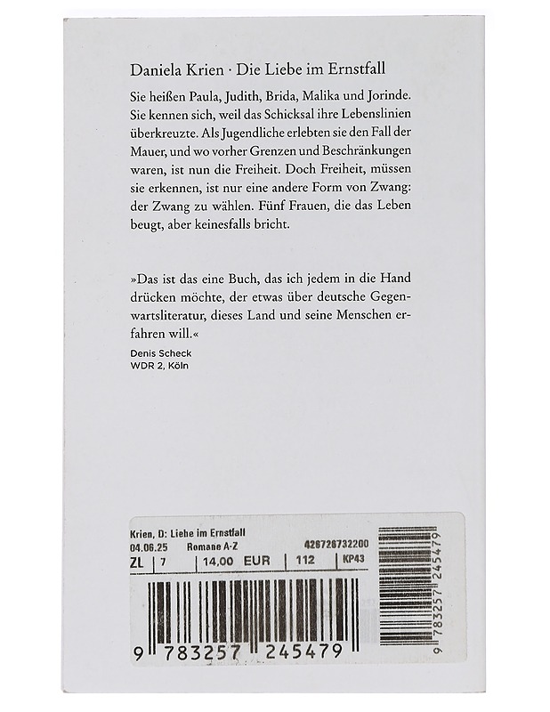 Die Liebe im Ernstfall : Roman - Daniela Krien - Romaanit ja novellit - 10105446947 - 1