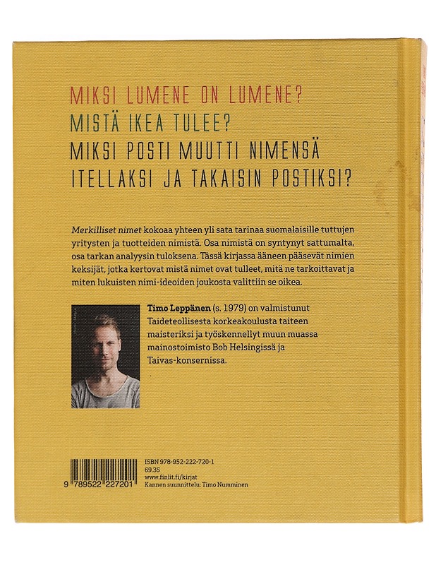 Merkilliset nimet : tarinoita yritysten ja tuotteiden nimistä - Leppänen, Timo - Historiakirjat - 10105446960 - 1