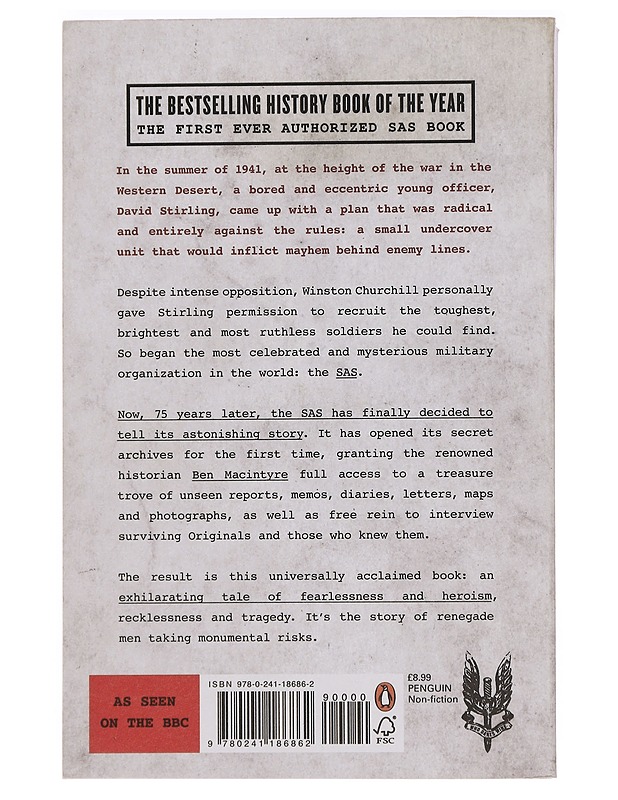 SAS: Rogue Heroes, The authorized Wartime History - Historiakirjat - 10105446985 - 1