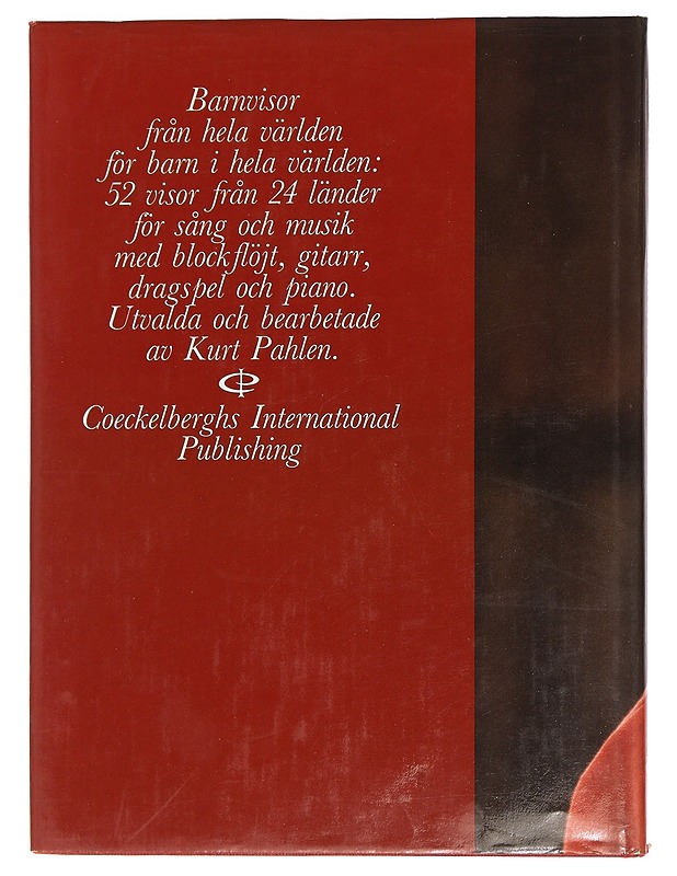 Barnvisor från hela världen - Pahlen, Kurt - Musiikki- ja elokuvakirjat - 10105447045 - 1