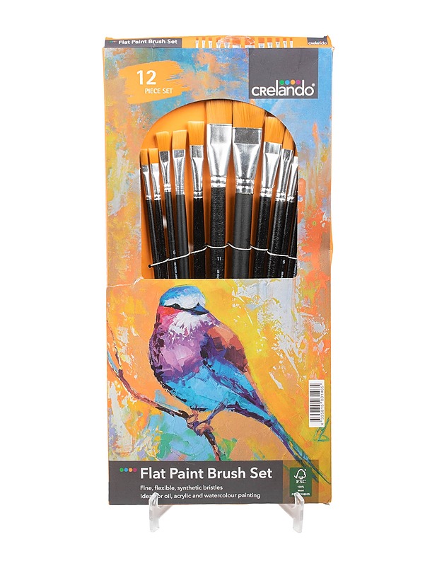 CRELANDO pensselisetti, 12 osaa - Askartelu - 10105447061 - 0