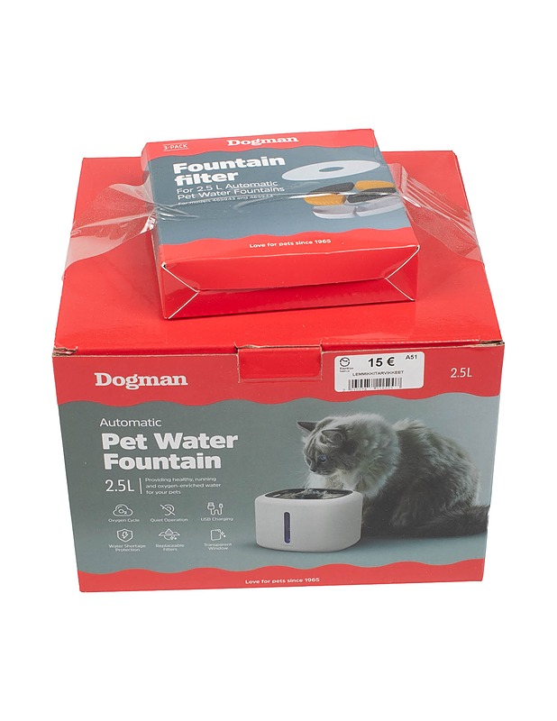 DOGMAN Pet Water Fountain juoma-automaatti - Lemmikkitarvikkeet - 10105447084 - 0
