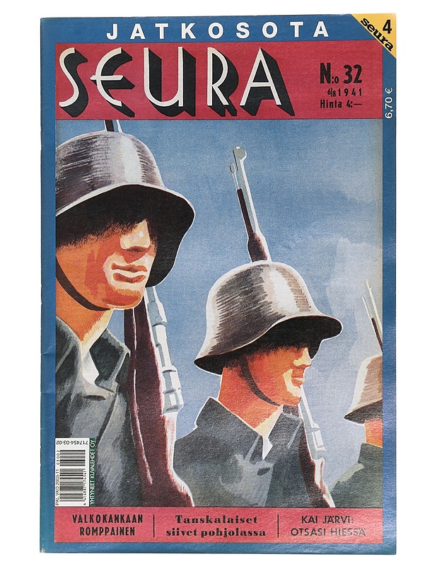 Jatkosota : seura ; N:o 32 : 6/8 1941 - Harrastekirjat - 10105447103 - 0