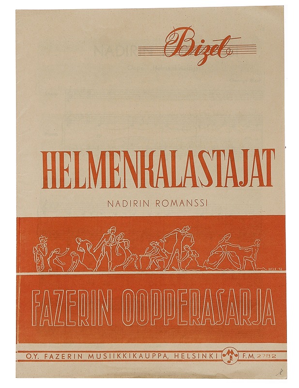 Helmenkalastajat Nadirin Romanssi - Musiikki- ja elokuvakirjat - 10105447189 - 0