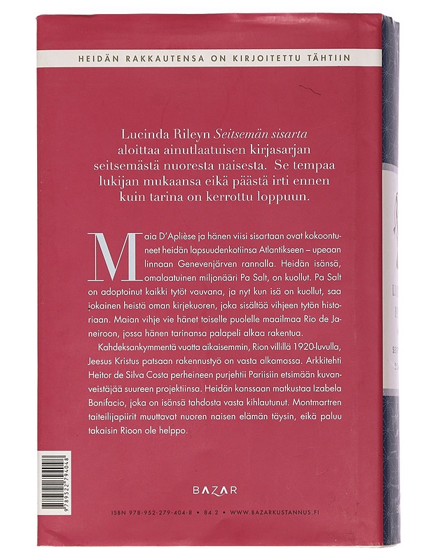 Seitsemän sisarta : Maian tarina - Riley, Lucinda - Historiakirjat - 10105447203 - 1