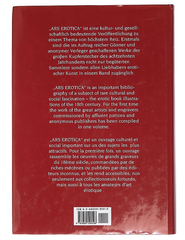 Ars Erotica: Die erotische Buchillustration im Frankreich des 18. Jahrhunderts - von Brunn, Ludwig - K-18 - Tietokirjat ja oppaat - 10105447238 - 1