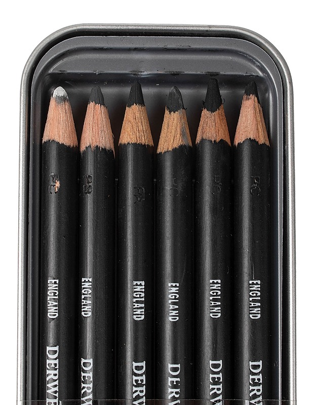 DERWENT hiilipuukynät, 6 kpl - Askartelu - 10105447243 - 2