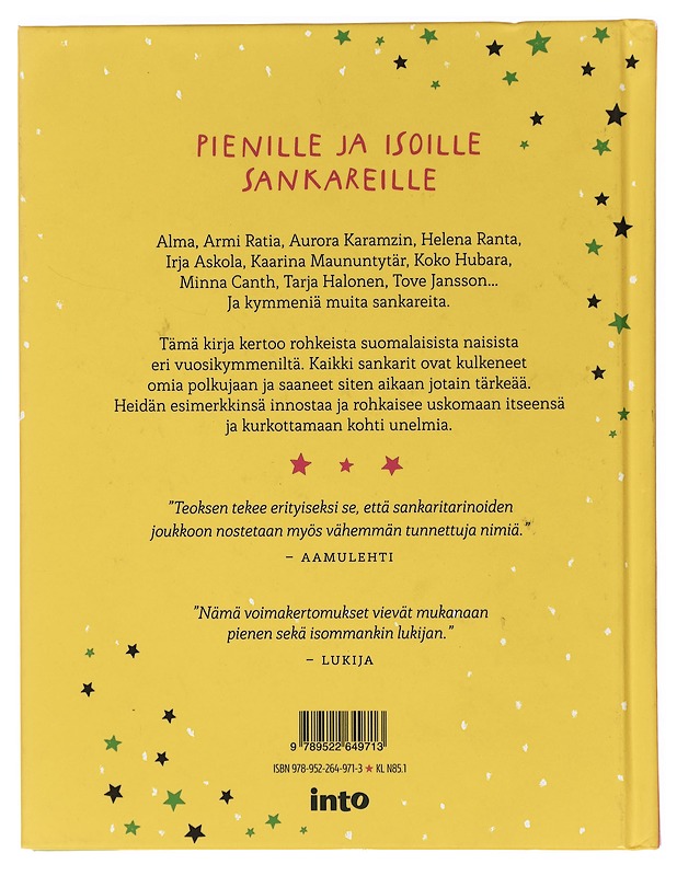 Sankaritarinoita tytöille (ja kaikille muille) - Anttonen, Taru - Lastenkirjat - 10105447395 - 1