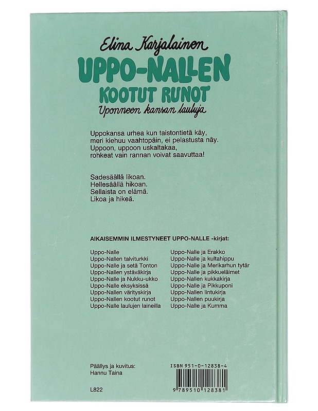 Uppo-Nallen kootut runot : uponneen kansan lauluja - Karjalainen, Elina - Lastenkirjat - 10105447401 - 1