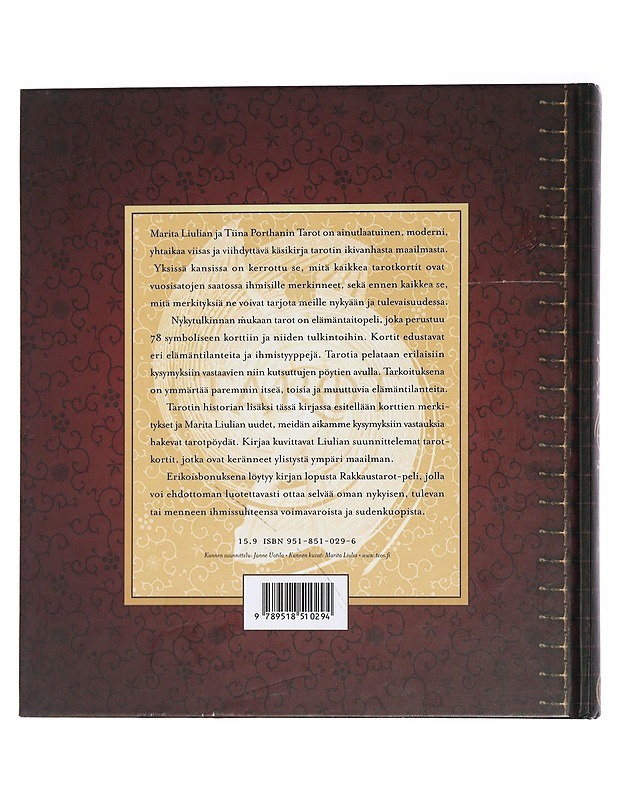 Tarot - Liulia, Marita - Tietokirjat ja oppaat - 10105447440 - 1