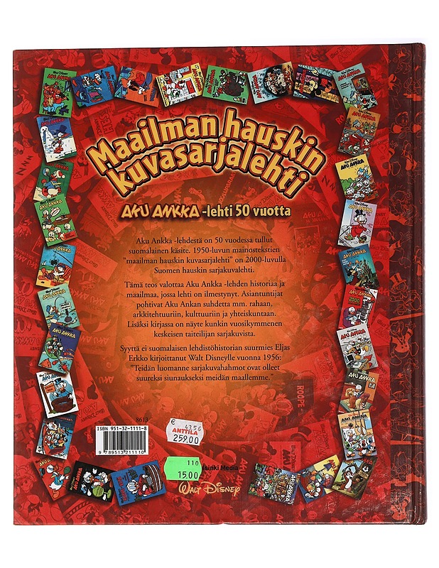 Maailman hauskin kuvasarjalehti : Aku Ankka -lehti 50 vuotta - Disney, Walt - Sarjakuvat - 10105447453 - 1