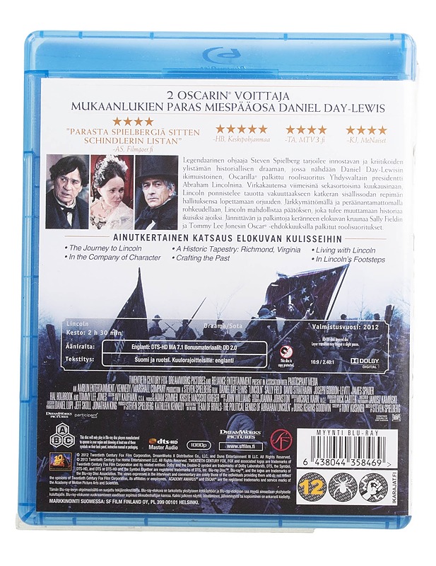 Lincoln - Blu-ray - Blu-ray-levyt - 10105447449 - 1